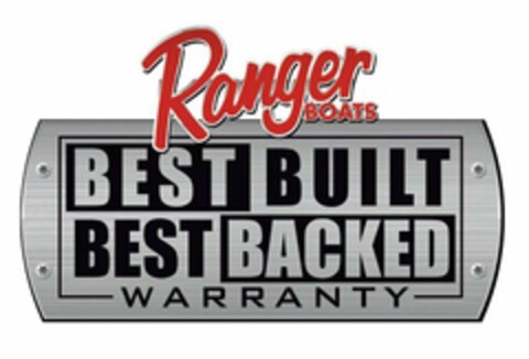 RANGER BOATS BEST BUILT BEST BACKED WARRANTY Logo (USPTO, 01/16/2012)