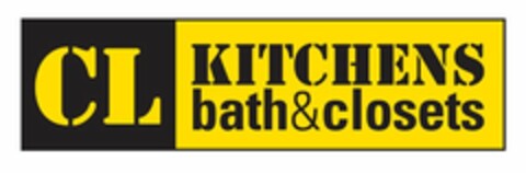 CL KITCHENS BATH&CLOSETS Logo (USPTO, 09/21/2012)