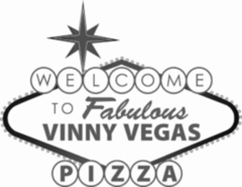 WELCOME TO FABULOUS VINNY VEGAS PIZZA Logo (USPTO, 13.09.2013)