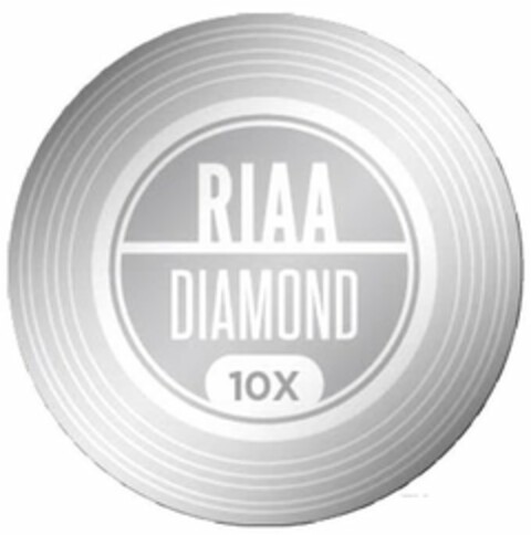 RIAA DIAMOND 10X Logo (USPTO, 08/25/2014)