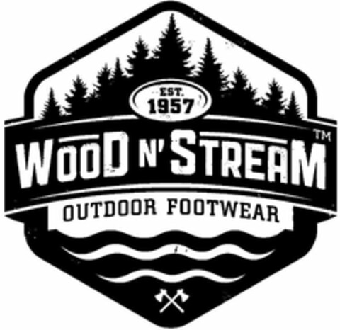 EST. 1957 WOOD N' STREAM OUTDOOR FOOTWEAR Logo (USPTO, 11/13/2014)