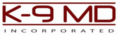 K-9 MD INCORPORATED Logo (USPTO, 03/16/2016)