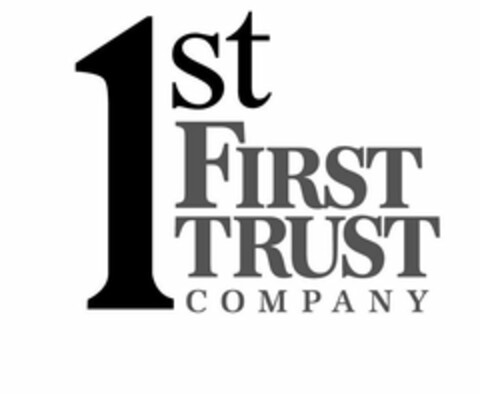 1ST FIRST TRUST COMPANY Logo (USPTO, 08/08/2016)