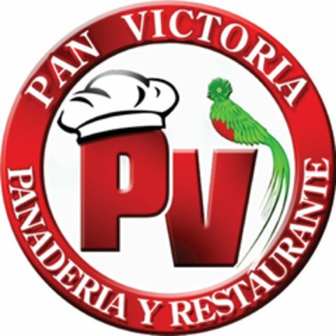 PAN VICTORIA PANADERIA Y RESTAURANTE PV Logo (USPTO, 05.05.2017)