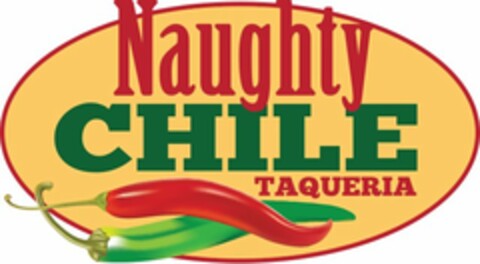 NAUGHTY CHILE TAQUERIA Logo (USPTO, 30.08.2017)