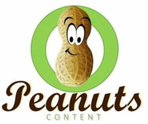 PEANUTS CONTENT Logo (USPTO, 04/02/2018)