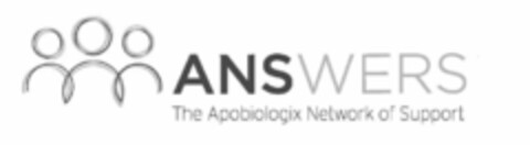 ANSWERS THE APOBIOLOGIX NETWORK OF SUPPORT Logo (USPTO, 04/10/2018)