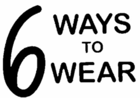 6 WAYS TO WEAR Logo (USPTO, 06.07.2018)