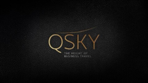 QSKY THE HEIGHT OF BUSINESS TRAVEL Logo (USPTO, 07/16/2018)