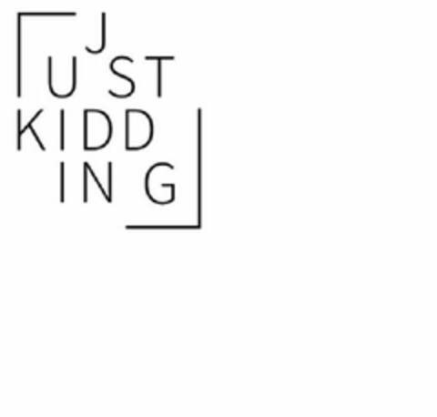 JUST KIDDING Logo (USPTO, 03.10.2018)