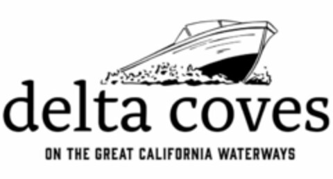 DELTA COVES ON THE GREAT CALIFORNIA WATERWAYS Logo (USPTO, 08/30/2019)