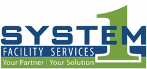 SYSTEM 1 FACILITY SERVICES YOUR PARTNER| YOUR SOLUTION Logo (USPTO, 19.12.2019)