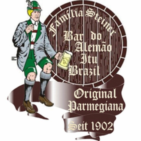 FAMÍLIA STEINER BAR DO ALEMÃO ITU BRAZIL ORIGINAL PARMEGIANA SEIT 1902 Logo (USPTO, 20.07.2020)