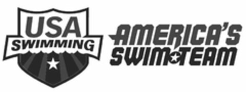 AMERICA'S SWIM TEAM USA SWIMMING Logo (USPTO, 03.11.2009)