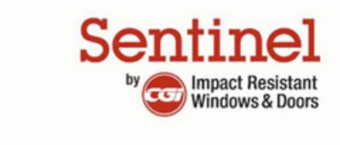 SENTINEL BY CGI IMPACT RESISTANT WINDOWS & DOORS Logo (USPTO, 10.01.2010)