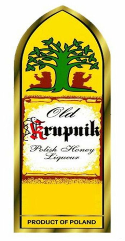 OLD KRUPNIK POLISH HONEY LIQUEUR PRODUCT OF POLAND Logo (USPTO, 01.09.2010)