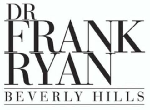 DR FRANK RYAN BEVERLY HILLS Logo (USPTO, 12.01.2012)