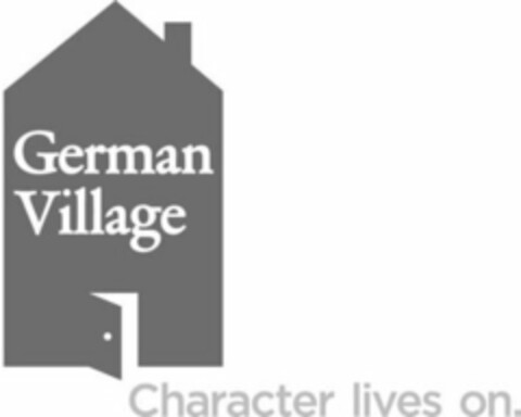 GERMAN VILLAGE CHARACTER LIVES ON. Logo (USPTO, 03.04.2013)