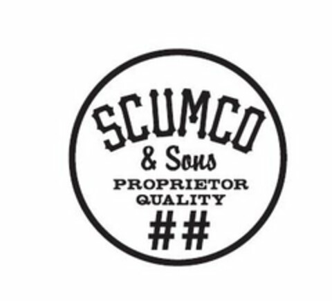 SCUMCO & SONS PROPRIETOR QUALITY ## Logo (USPTO, 31.05.2013)