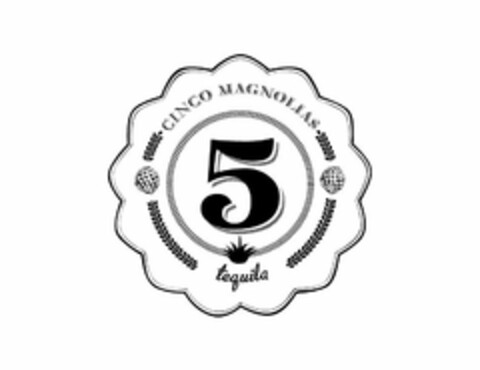 CINCO MAGNOLIAS 5 Logo (USPTO, 05.07.2013)
