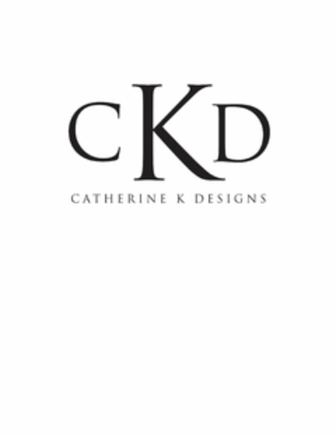 CKD CATHERINE K DESIGNS Logo (USPTO, 04.12.2013)