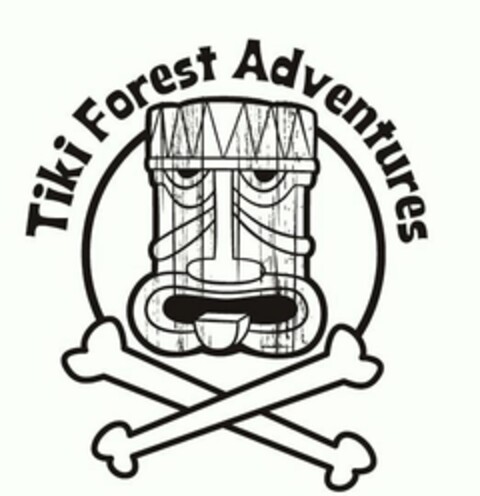 TIKI FOREST ADVENTURES Logo (USPTO, 05.03.2014)