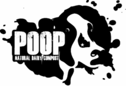 POOP NATURAL DAIRY COMPOST Logo (USPTO, 04.04.2014)