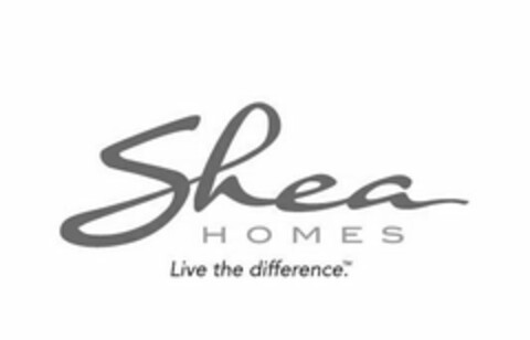 SHEA HOMES LIVE THE DIFFERENCE Logo (USPTO, 10.02.2015)