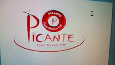 P PICANTE FRESH MEXICAN GRILL 1 Logo (USPTO, 13.08.2015)