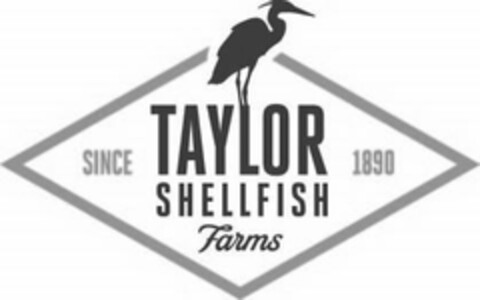 TAYLOR SHELLFISH FARMS SINCE 1890 Logo (USPTO, 08/21/2015)