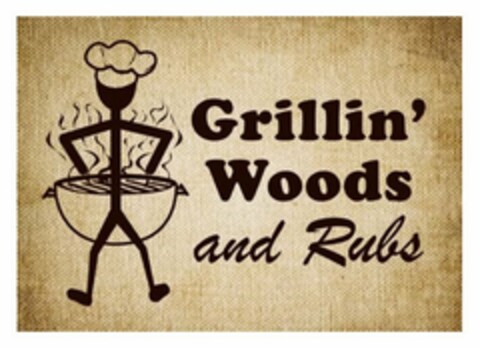 GRILLIN' WOODS AND RUBS Logo (USPTO, 28.12.2015)