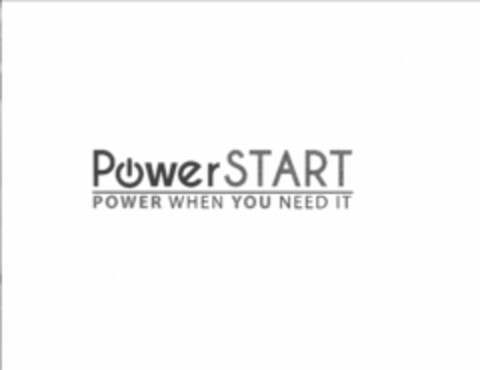 POWERSTART POWER WHEN YOU NEED IT Logo (USPTO, 29.12.2015)