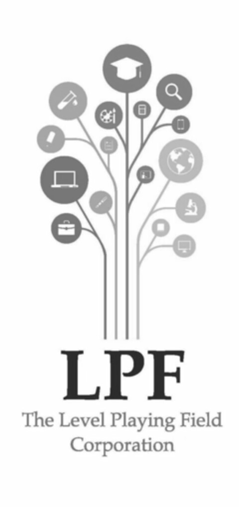 LPF THE LEVEL PLAYING FIELD CORPORATION Logo (USPTO, 12.02.2016)