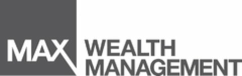 MAX WEALTH MANAGEMENT Logo (USPTO, 17.03.2016)