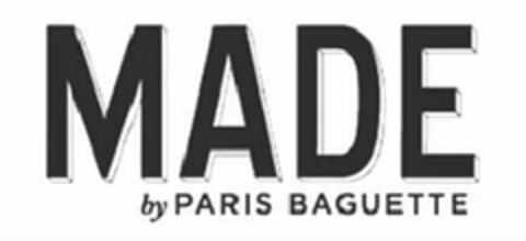MADE BY PARIS BAGUETTE Logo (USPTO, 12/28/2016)