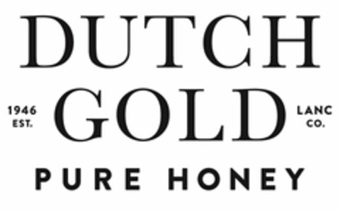 DUTCH GOLD PURE HONEY 1946 EST. LANC CO. Logo (USPTO, 14.02.2017)