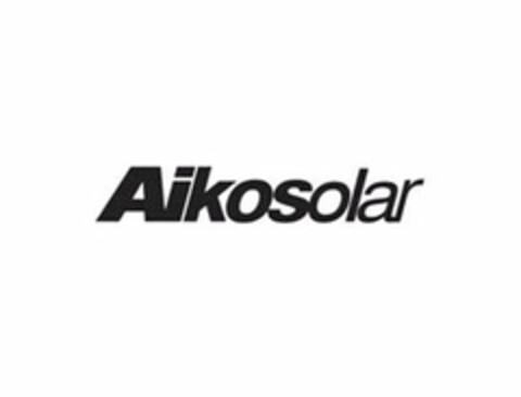 AIKOSOLAR Logo (USPTO, 30.05.2018)