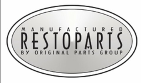 MANUFACTURED RESTOPARTS BY ORIGINAL PARTS GROUP Logo (USPTO, 12/07/2018)