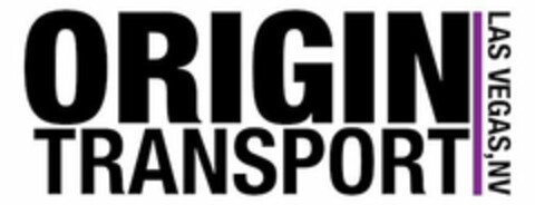 ORIGIN TRANSPORT LAS VEGAS, NV Logo (USPTO, 06.03.2019)