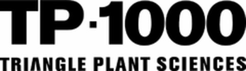 TP-1000 TRIANGLE PLANT SCIENCES Logo (USPTO, 05/01/2019)