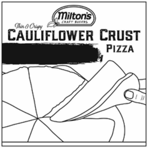MILTON'S CRAFT BAKERS THIN & CRISPY CAULIFLOWER CRUST PIZZA Logo (USPTO, 20.08.2019)