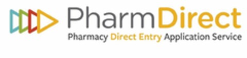 PHARMDIRECT PHARMACY DIRECT ENTRY APPLICATION SERVICE Logo (USPTO, 01/17/2020)