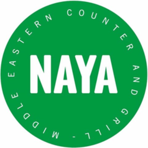 NAYA MIDDLE EASTERN COUNTER AND GRILL - Logo (USPTO, 02/13/2020)