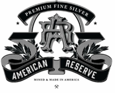 PREMIUM FINE SILVER AR AMERICAN RESERVEMINED & MADE IN AMERICA Logo (USPTO, 20.03.2020)