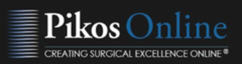 PIKOS ONLINE CREATING SURGICAL EXCELLENCE ONLINE Logo (USPTO, 02.07.2020)