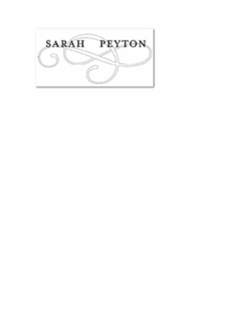 SARAH PEYTON Logo (USPTO, 15.12.2009)