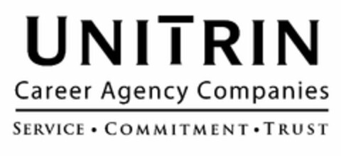 UNITRIN CAREER AGENCY COMPANIES SERVICE · COMMITMENT · TRUST Logo (USPTO, 01.10.2010)