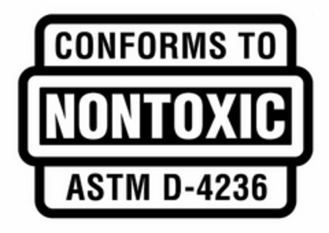 NONTOXIC CONFORMS TO ASTM D-4236 Logo (USPTO, 01.12.2010)