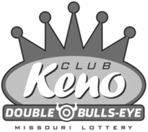 CLUB KENO DOUBLE BULLS-EYE MISSOURI LOTTERY Logo (USPTO, 08/19/2011)