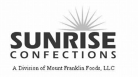 SUNRISE CONFECTIONS A DIVISION OF MOUNT FRANKLIN FOODS, LLC Logo (USPTO, 12/02/2011)